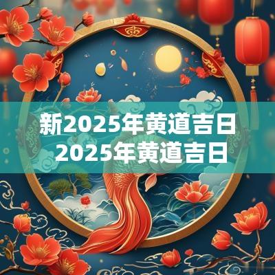 新2025年黄道吉日 2025年黄道吉日