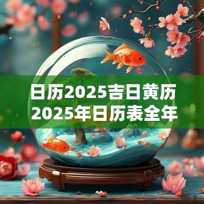 日历2025吉日黄历 2025年日历表全年历