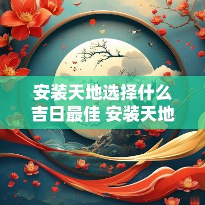 安装天地选择什么吉日最佳 安装天地牌位有什么讲究