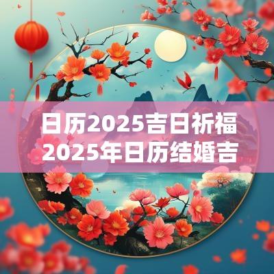 日历2025吉日祈福 2025年日历结婚吉日