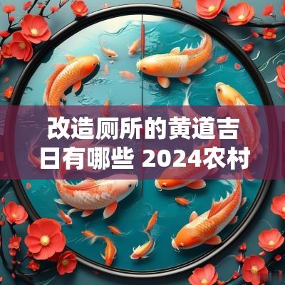 改造厕所的黄道吉日有哪些 2025农村厕所改造