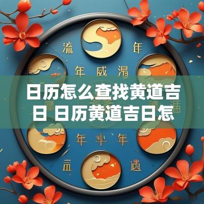 日历怎么查找黄道吉日 日历黄道吉日怎么找到