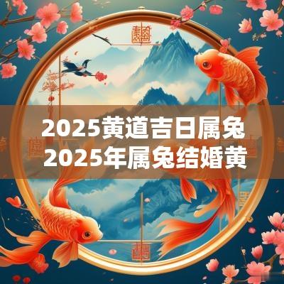 2025黄道吉日属兔 2025年属兔结婚黄道吉日一览表