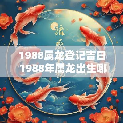 1988属龙登记吉日 1988年属龙出生哪天最好