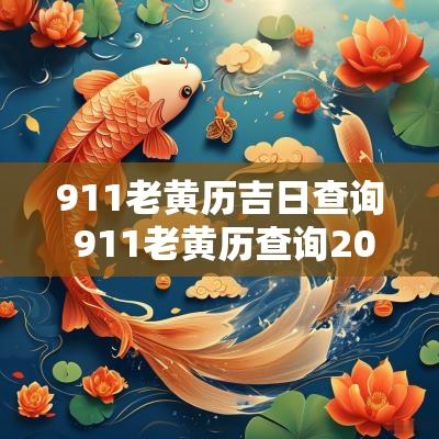 911老黄历吉日查询 911老黄历查询2025年黄道吉日官网