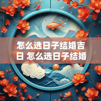 怎么选日子结婚吉日 怎么选日子结婚吉日和吉时