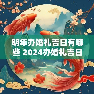 明年办婚礼吉日有哪些 2025办婚礼吉日