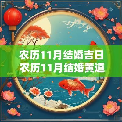 农历11月结婚吉日 农历11月结婚黄道吉日查询2025