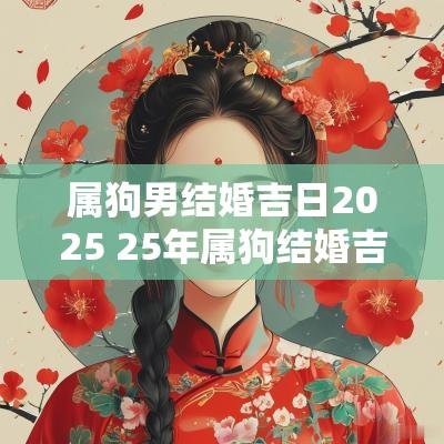 属狗男结婚吉日2025 25年属狗结婚吉日
