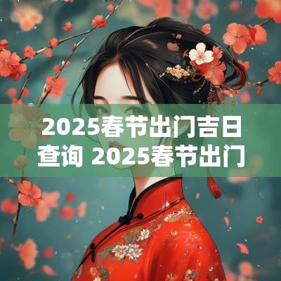 2025春节出门吉日查询 2025春节出门吉日查询大全