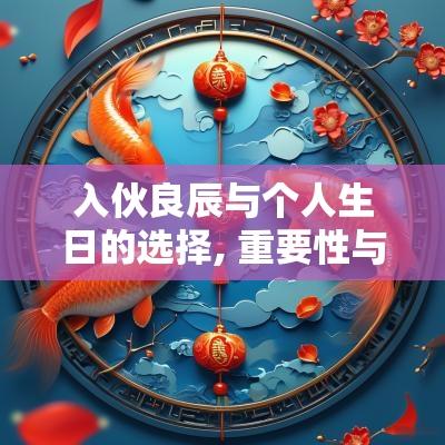 入伙良辰与个人生日的选择, 重要性与技巧