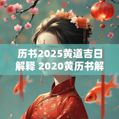 历书2025黄道吉日解释 2025黄历书解说
