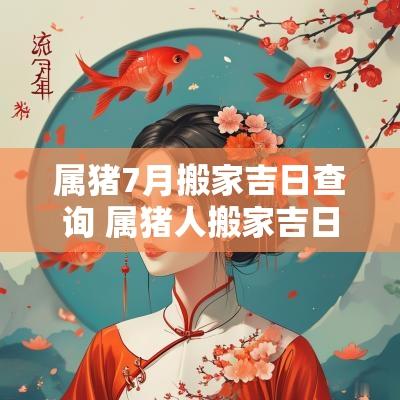 属猪7月搬家吉日查询 属猪人搬家吉日