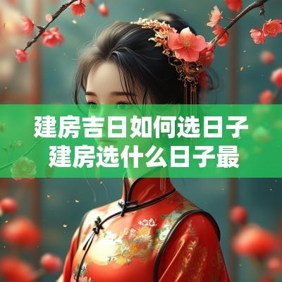 建房吉日如何选日子 建房选什么日子最好