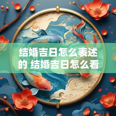 结婚吉日怎么表述的 结婚吉日怎么看最准确