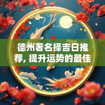 德州著名择吉日推荐, 提升运势的最佳选择