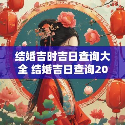 结婚吉时吉日查询大全 结婚吉日查询2025年黄道吉日