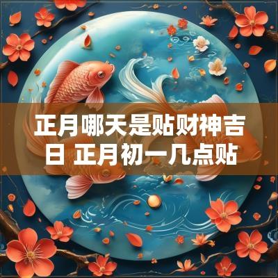 正月哪天是贴财神吉日 正月初一几点贴财神