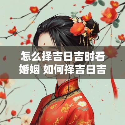 怎么择吉日吉时看婚姻 如何择吉日吉时最准确
