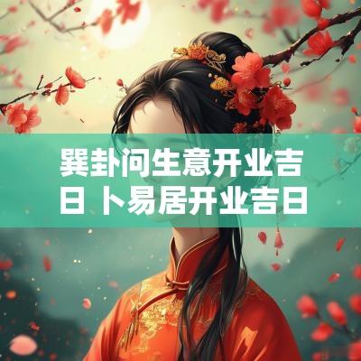 巽卦问生意开业吉日 卜易居开业吉日