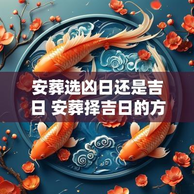 安葬选凶日还是吉日 安葬择吉日的方法步骤