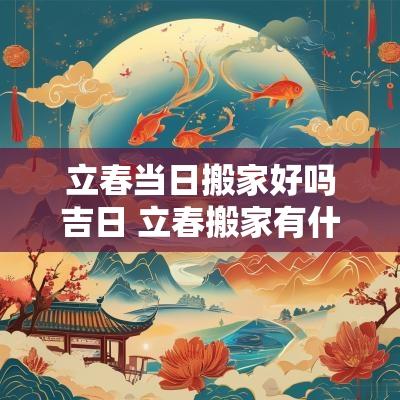立春当日搬家好吗吉日 立春搬家有什么说法