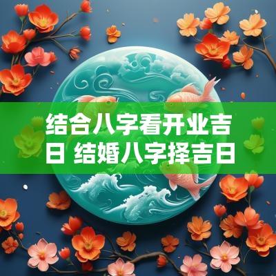 结合八字看开业吉日 结婚八字择吉日