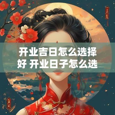 开业吉日怎么选择好 开业日子怎么选吉日
