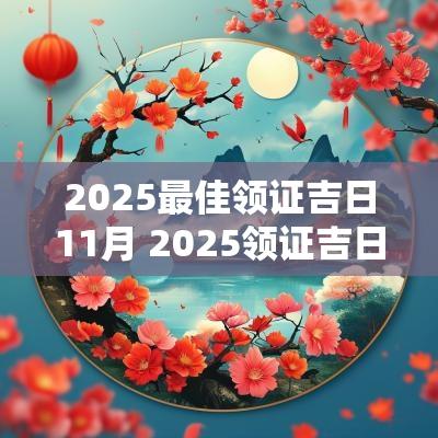 2025最佳领证吉日11月 2025领证吉日查询
