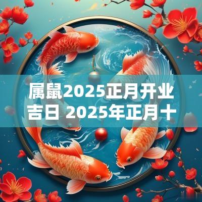 属鼠2025正月开业吉日 2025年正月十六开业好吗