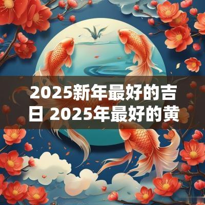 2025新年最好的吉日 2025年最好的黄道吉日