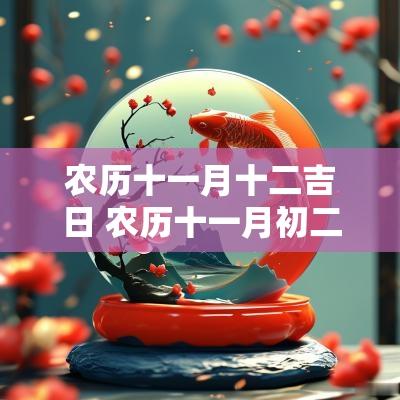 农历十一月十二吉日 农历十一月初二黄历吉日查询