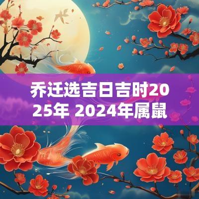 乔迁选吉日吉时2025年 2025年属鼠乔迁新居吉日