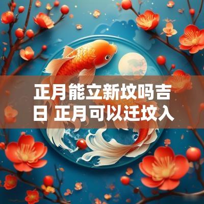 正月能立新坟吗吉日 正月可以迁坟入土吗