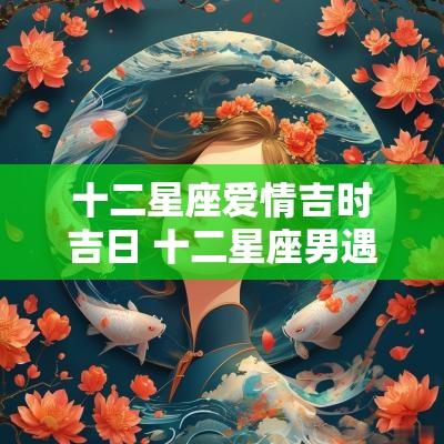 十二星座爱情吉时吉日 十二星座男遇见真爱的表现