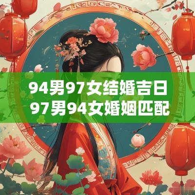 94男97女结婚吉日 97男94女婚姻匹配吗