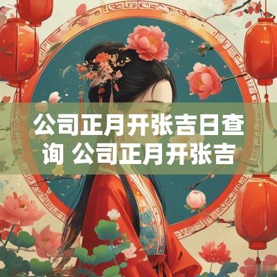 公司正月开张吉日查询 公司正月开张吉日查询大全