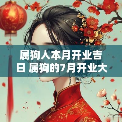 属狗人本月开业吉日 属狗的7月开业大吉日期
