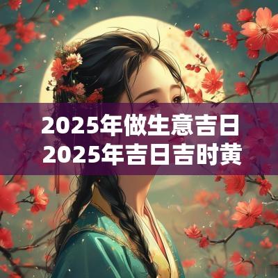 2025年做生意吉日 2025年吉日吉时黄道吉日