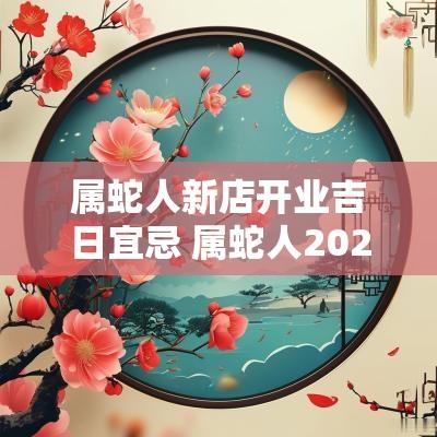 属蛇人新店开业吉日宜忌 属蛇人2025年开工吉日有哪些