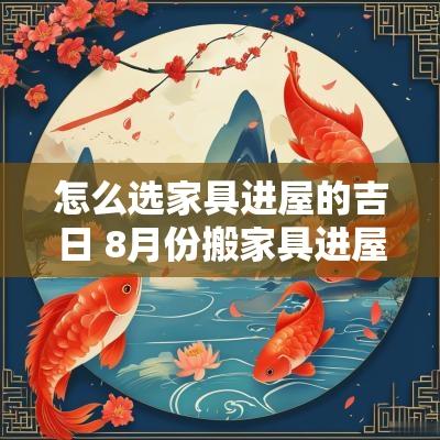 怎么选家具进屋的吉日 8月份搬家具进屋吉日查询