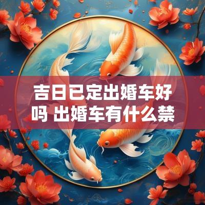 吉日已定出婚车好吗 出婚车有什么禁忌