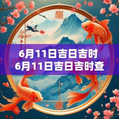 6月11日吉日吉时 6月11日吉日吉时查询