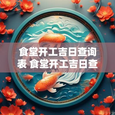 食堂开工吉日查询表 食堂开工吉日查询表格