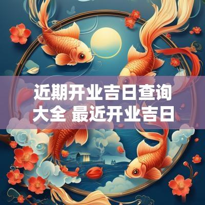 近期开业吉日查询大全 最近开业吉日2025