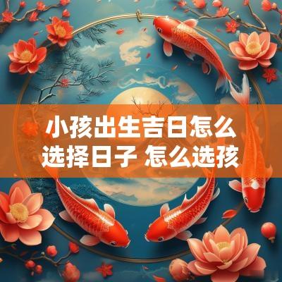 小孩出生吉日怎么选择日子 怎么选孩子出生的吉日