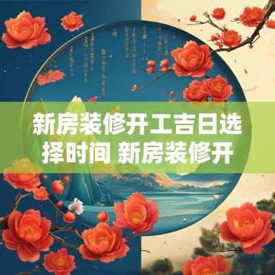 新房装修开工吉日选择时间 新房装修开工吉日怎么选