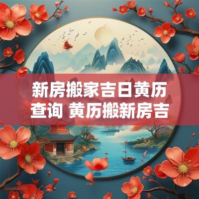 新房搬家吉日黄历查询 黄历搬新房吉日查询