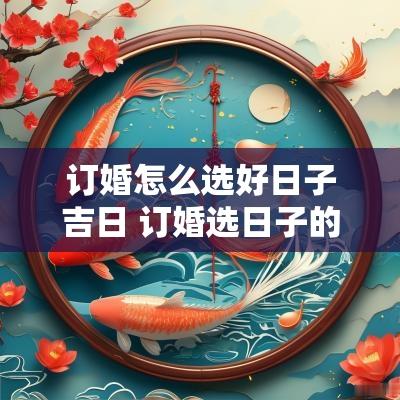 订婚怎么选好日子吉日 订婚选日子的正确方法