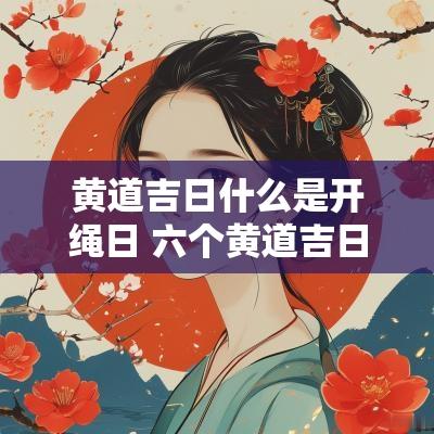 黄道吉日什么是开绳日 六个黄道吉日对照表